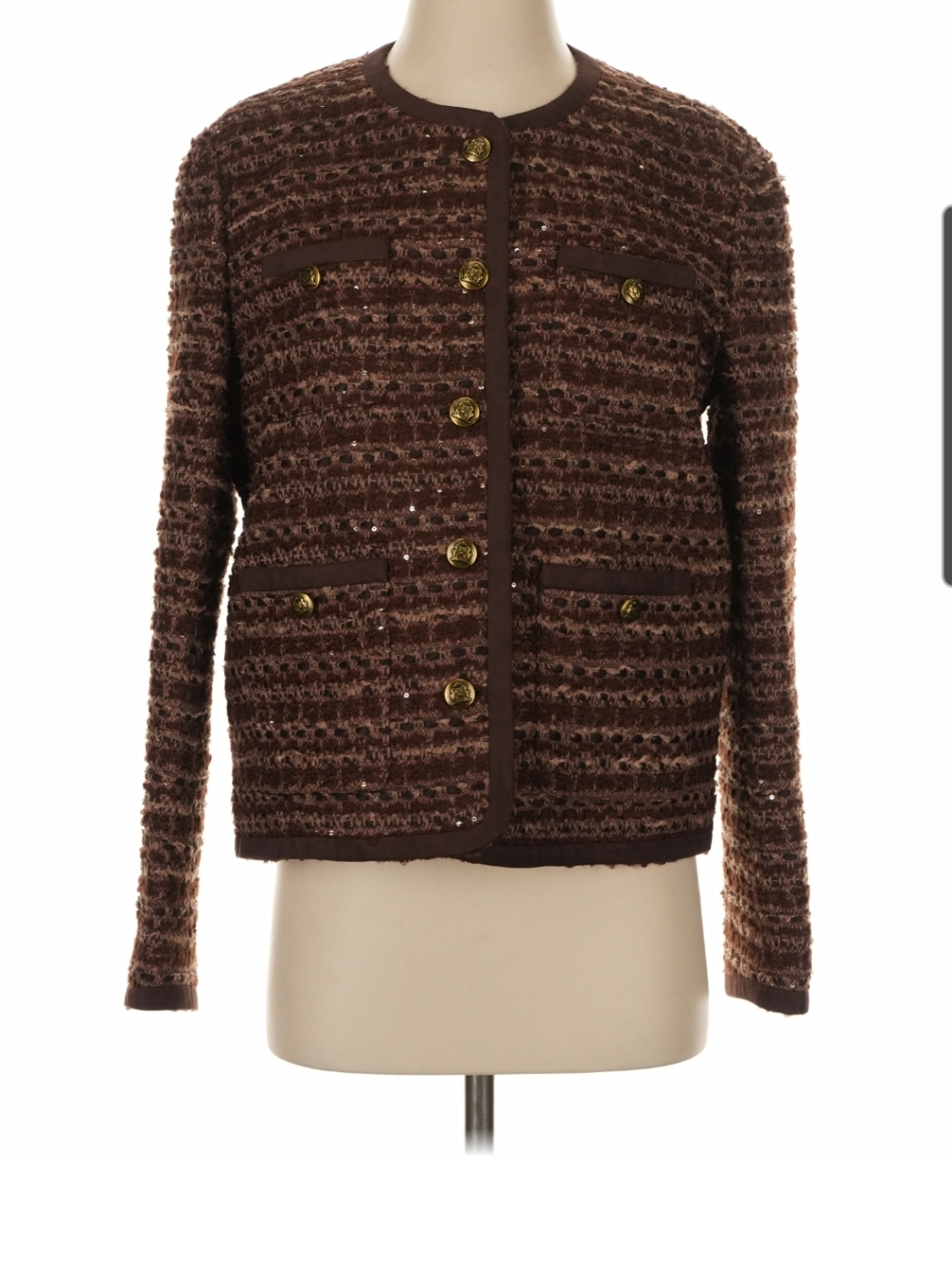 Nwt Fabrique Designed By Alex Rotin Women's Boxy Tweed Jacket. Small.